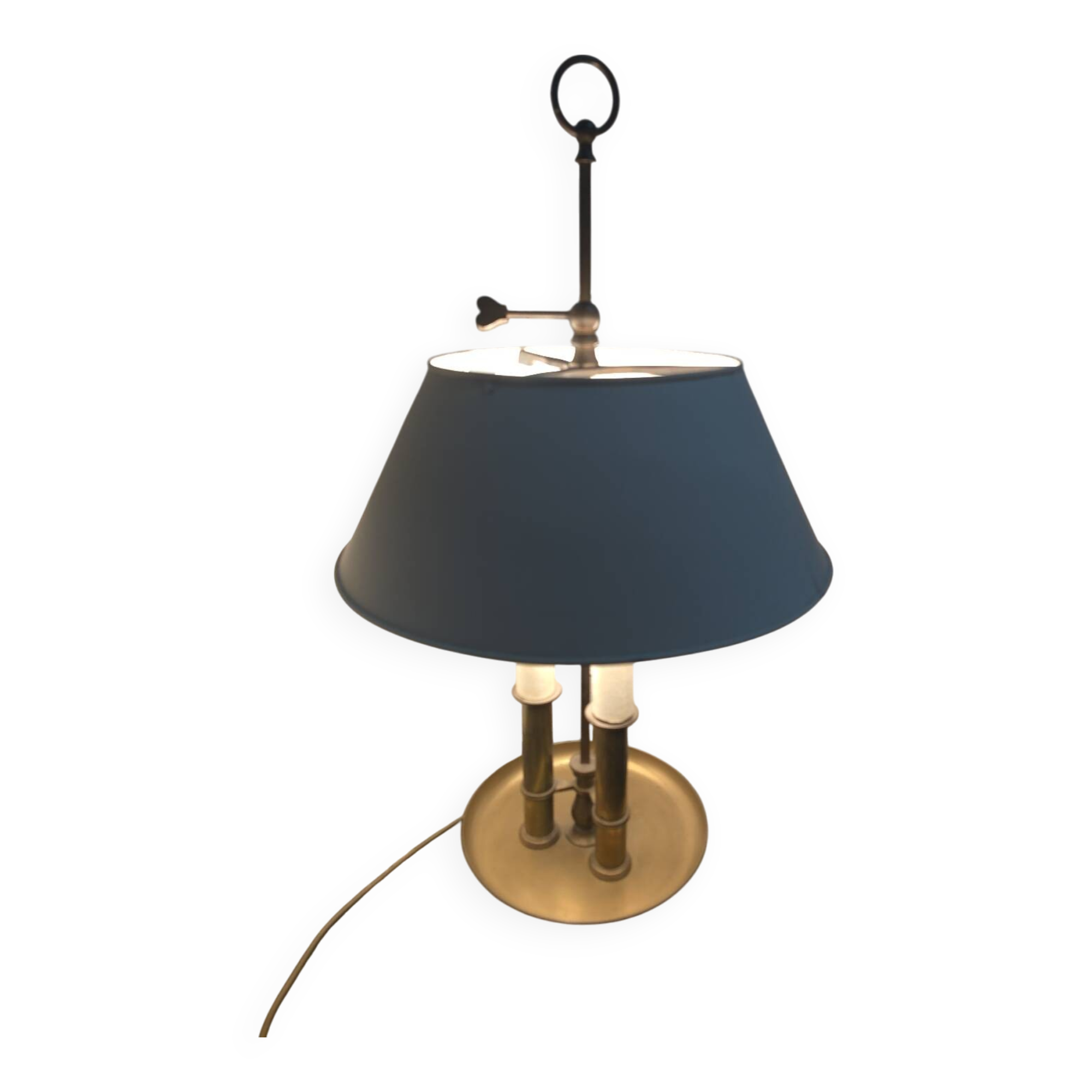 Brass hot water bottle lamp