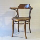 Thonet office armchair N°3 wooden seat, circa 1900