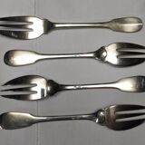 Set de 4 fourchettes à gâteau en argent massif