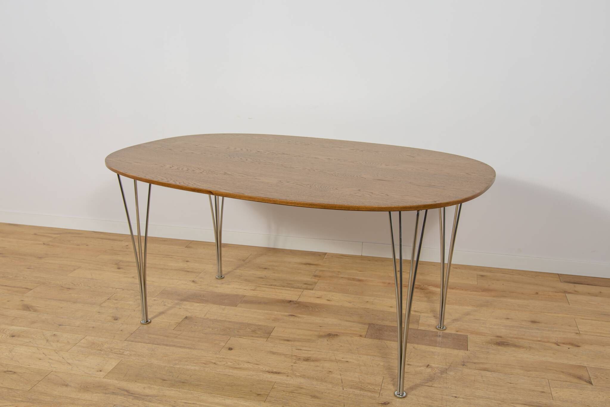 Mid-Century Superellipse Dining Table by Piet Hein & Bruno Mathsson for Fritz Hansen, Denmark, 1980s
