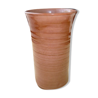 18cm glazed stoneware vase signed JP Murol