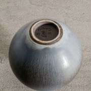 Vintage Swedish Mid Century Blue Vase by Berndt Friberg, 1970s