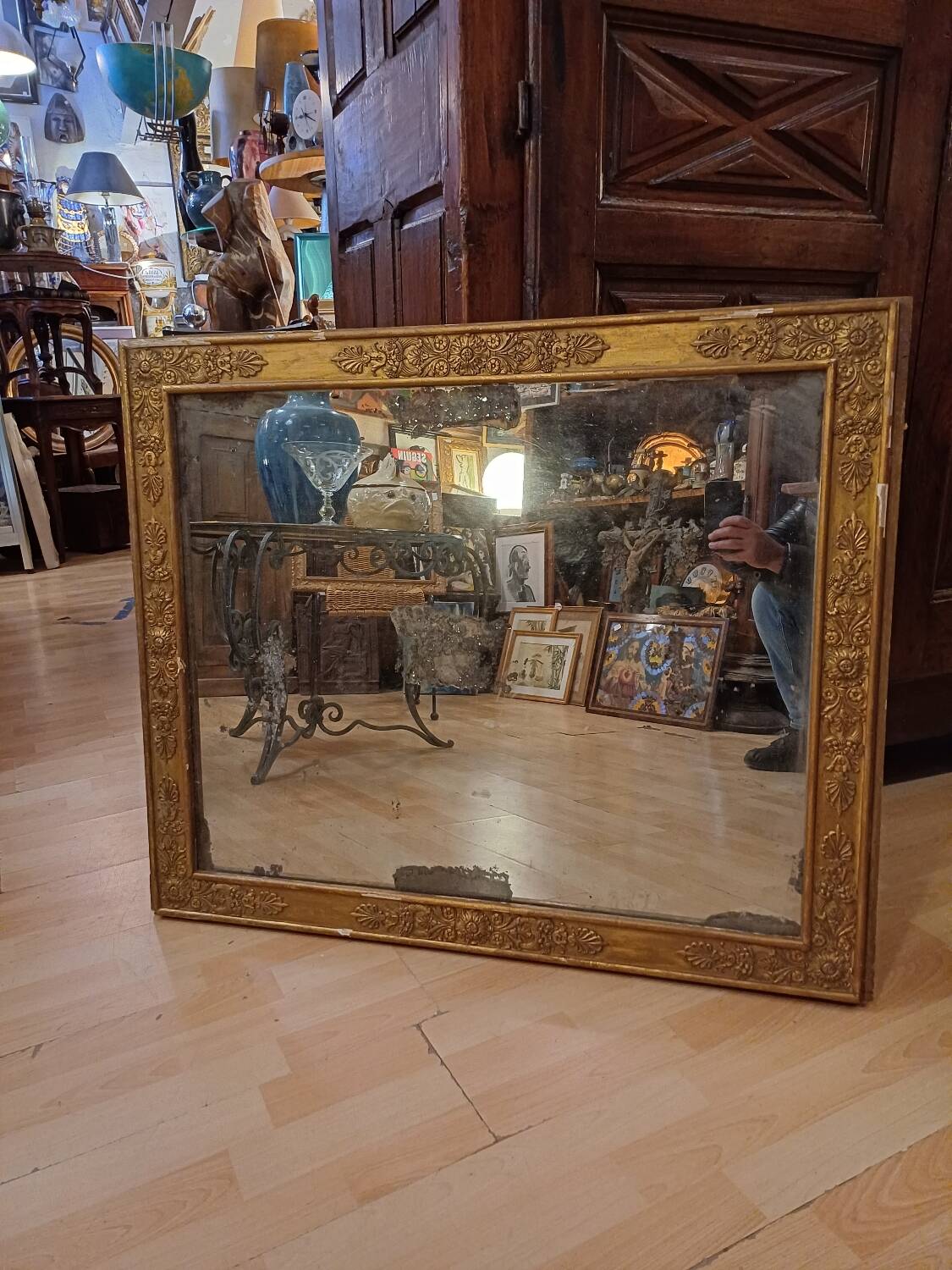 Empire period mirror, early 19th century
