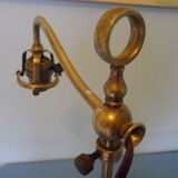 Fully brass lamp foot - Articulated arm - 1930s