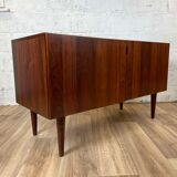 Vintage Scandinavian mid-length rosewood sideboard, 60s