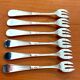 Christofle hemerocallis art nouveau, 6 oyster forks