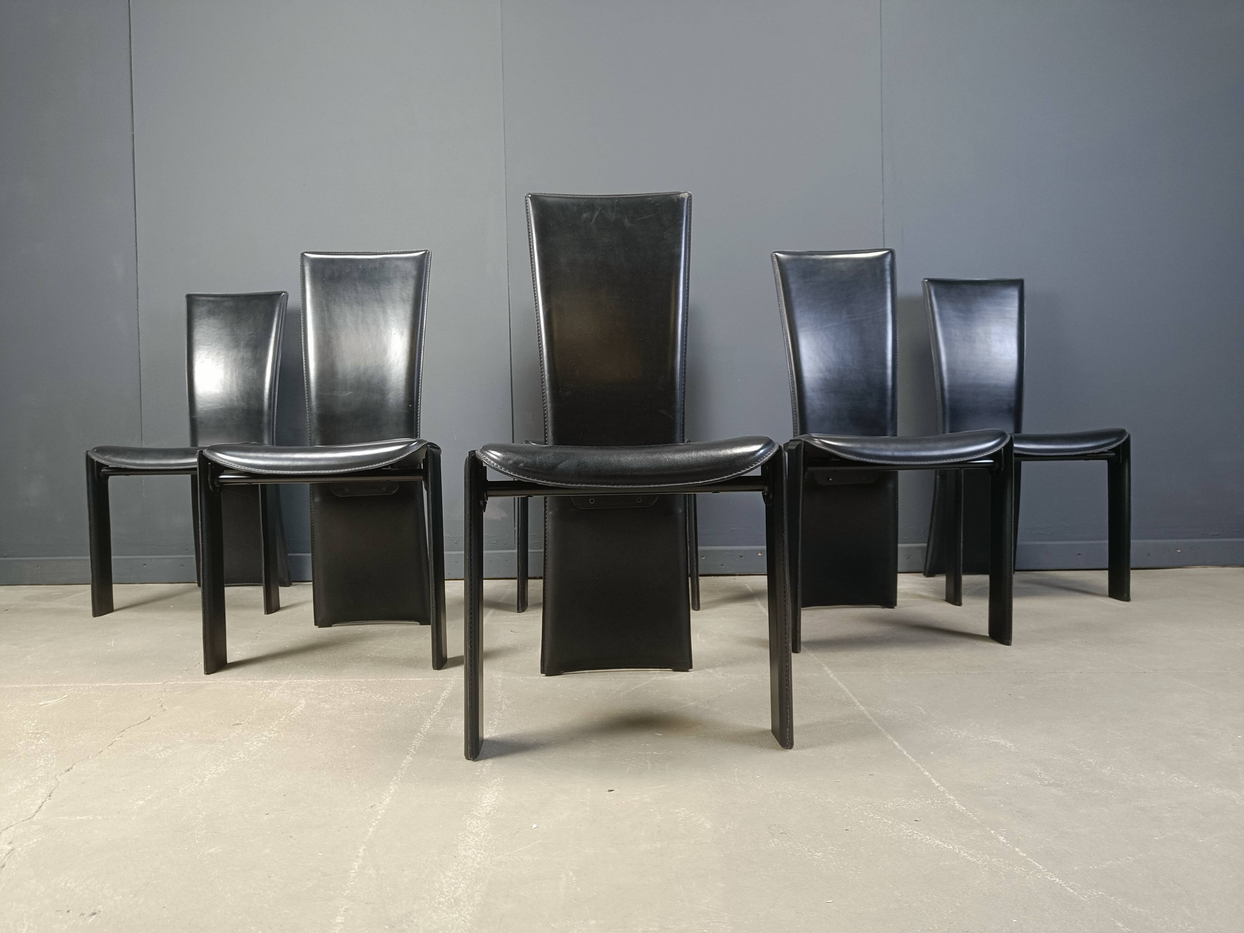 Vintage dining chairs by Pietro costantini, 1980s, set of 6