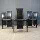 Vintage dining chairs by Pietro costantini, 1980s, set of 6