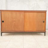 Vintage oak veneer line buffet (2)