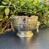 Silver glass cooler in Empire lion style