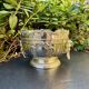 Silver glass cooler in Empire lion style