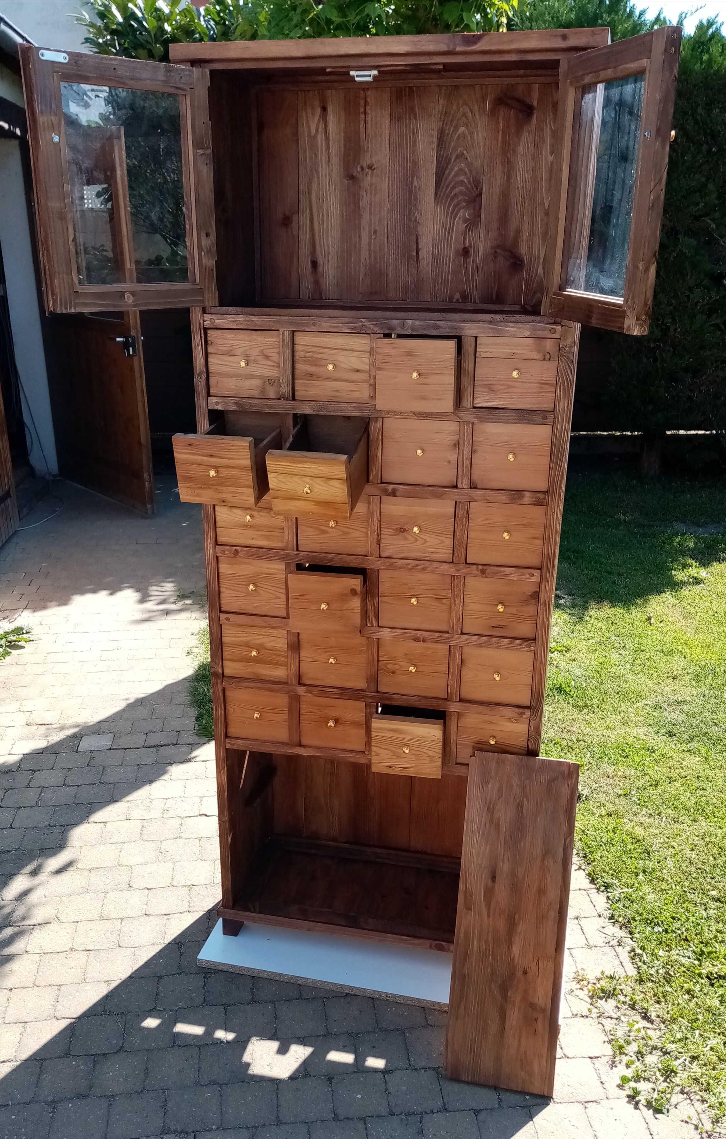 Furniture of haberdashery, window.