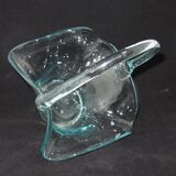 Corbeille en verre forme panier