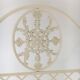Ivory metal bed
