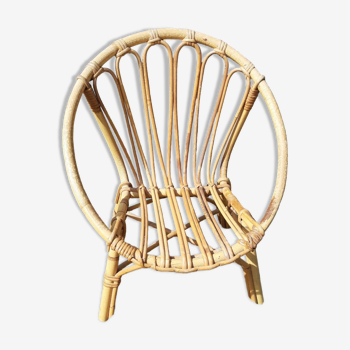 Rattan armchair for children