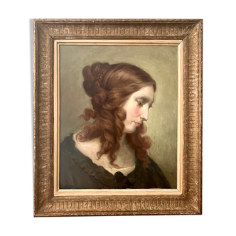 The discreet, oil portrait signed Mr. Bizot