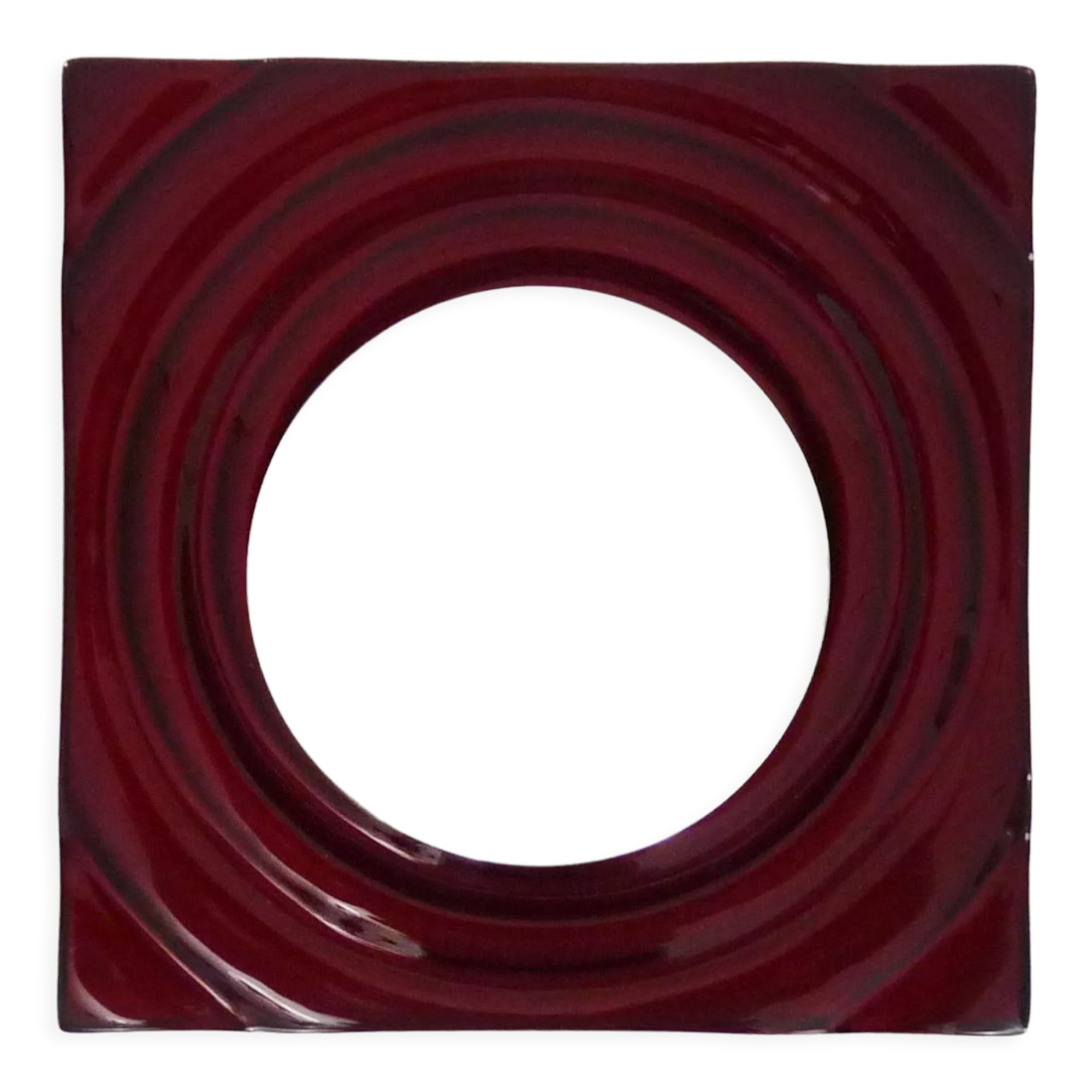 Paul Neuhaus wall lamp in red glass and chrome reflector