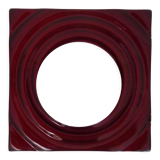 Paul Neuhaus wall lamp in red glass and chrome reflector