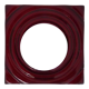 Paul Neuhaus wall lamp in red glass and chrome reflector