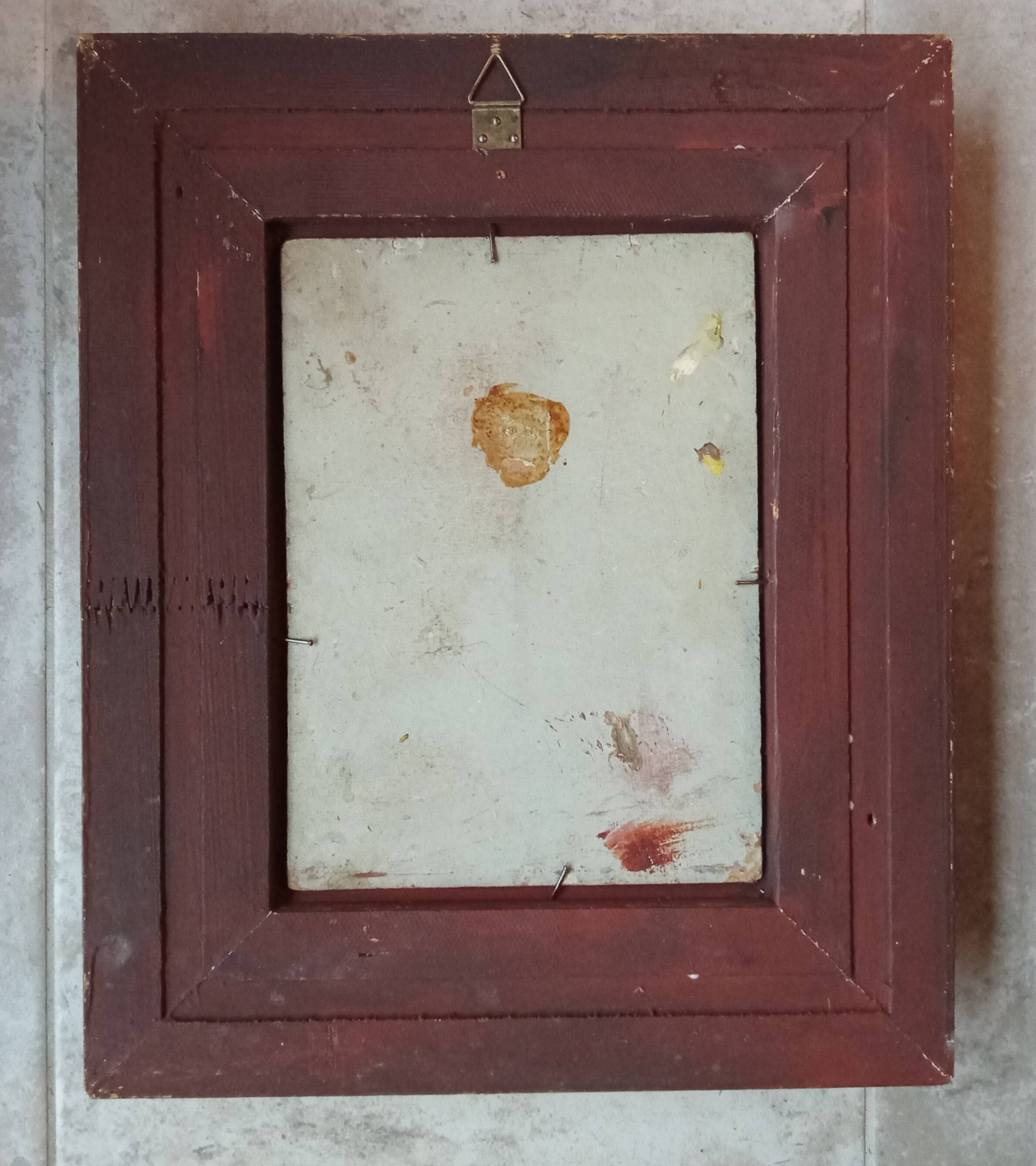 Antique landscape painting, gilt frame