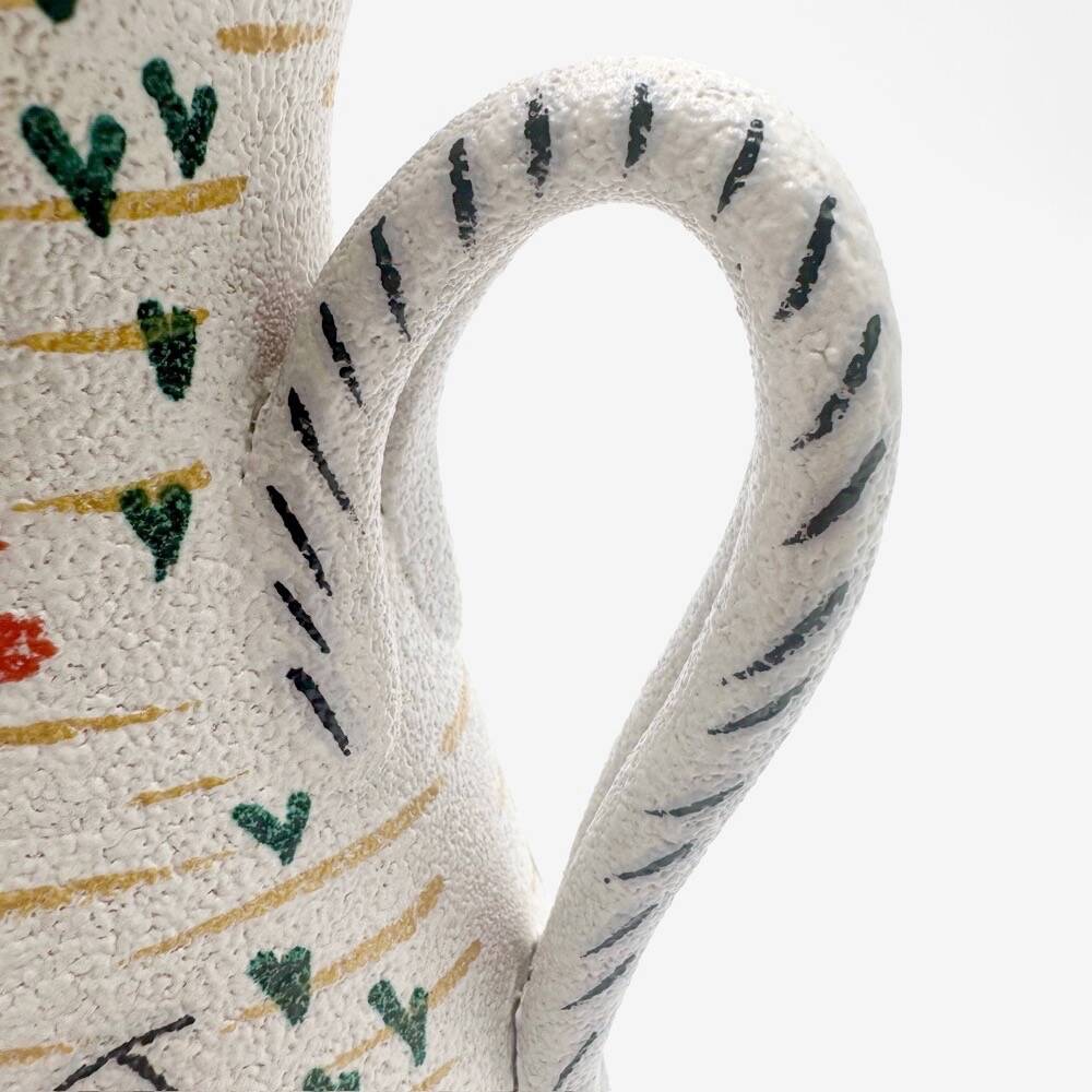 Modernist pitcher with rooster by Fratelli Fanciullacci from the 1950s.