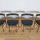 Mid-Century Round Extendable Dining Table and Chairs from McIntosh, 1960s, Set of 5