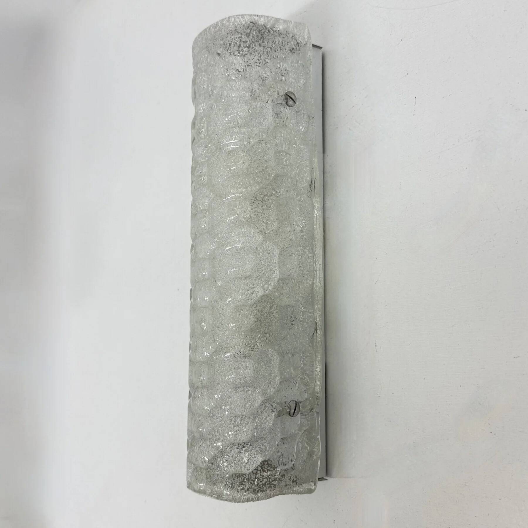 Mid-century Hustadt Leuchten design Murano glass wall sconces, Germany, 1970s