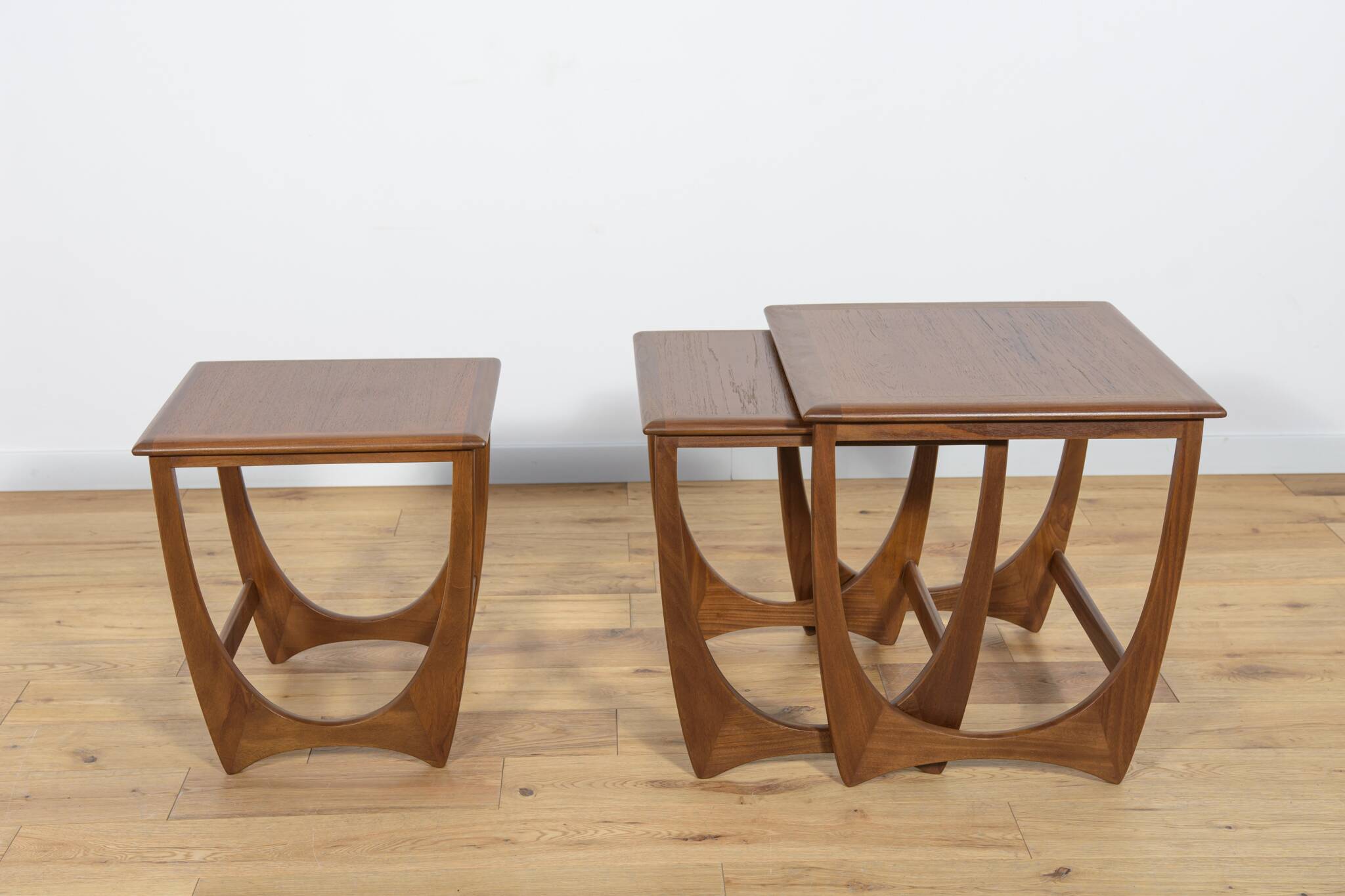 Mid-Century Teak Nesting Tables by V. Wilkins for G-Plan, 1970s, Set of 3