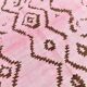 7x10 Pink Brown Modern Kilim Rug, 208x300Cm