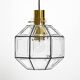 Beautiful rare original 60s  Limburg octagonal glass pendant lamp