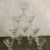 10 Luminarc glass dessert bowls