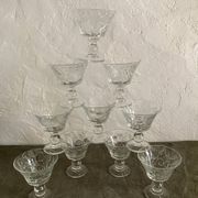10 Luminarc glass dessert bowls