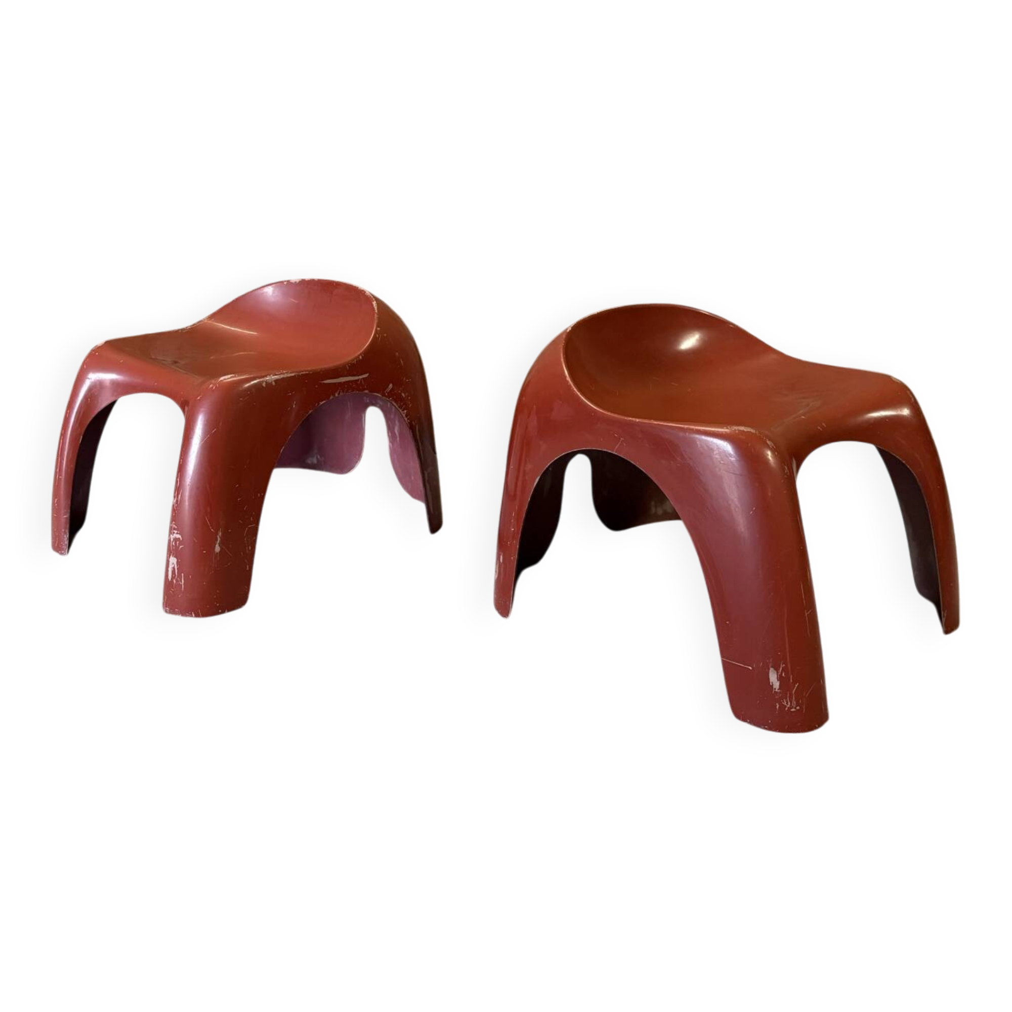 Paire de tabourets EFEBO par Stacy Dukes pour Artemide, 1960