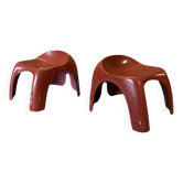 EFEBO stool pair by Stacy Dukes for Artemide, 1960