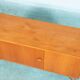 Vintage Scandinavian wall unit in oak veneer – 1960s