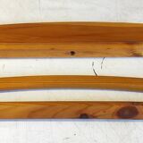 Solid pine bathroom cabinet with shelf - mid 20th century.