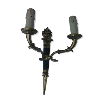 Applique style empire en bronze 2 feux
