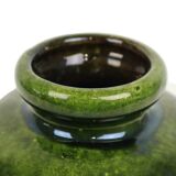 Green beige convex vase scheurich ceramics west germany 284-15