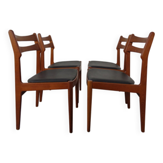 Danish Teak Dining Chairs from Vamo Mobelfabrik, 1960s, Set of 4