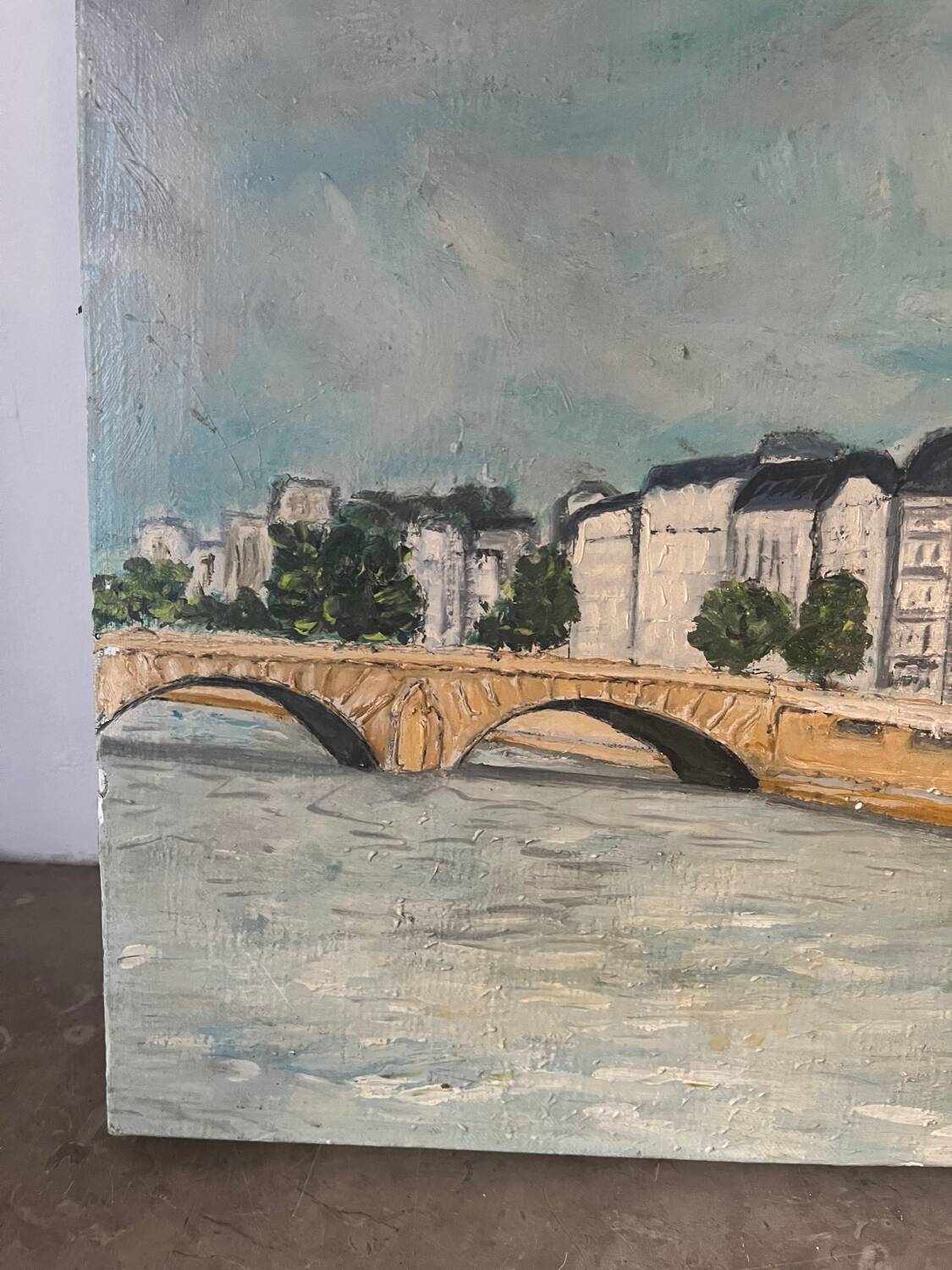 Paris quai d'Orsay, oil on canvas