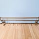 Art Deco brass wall coat rack, 1920s-30s