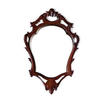 Louis XV style mirror in carved mahogany