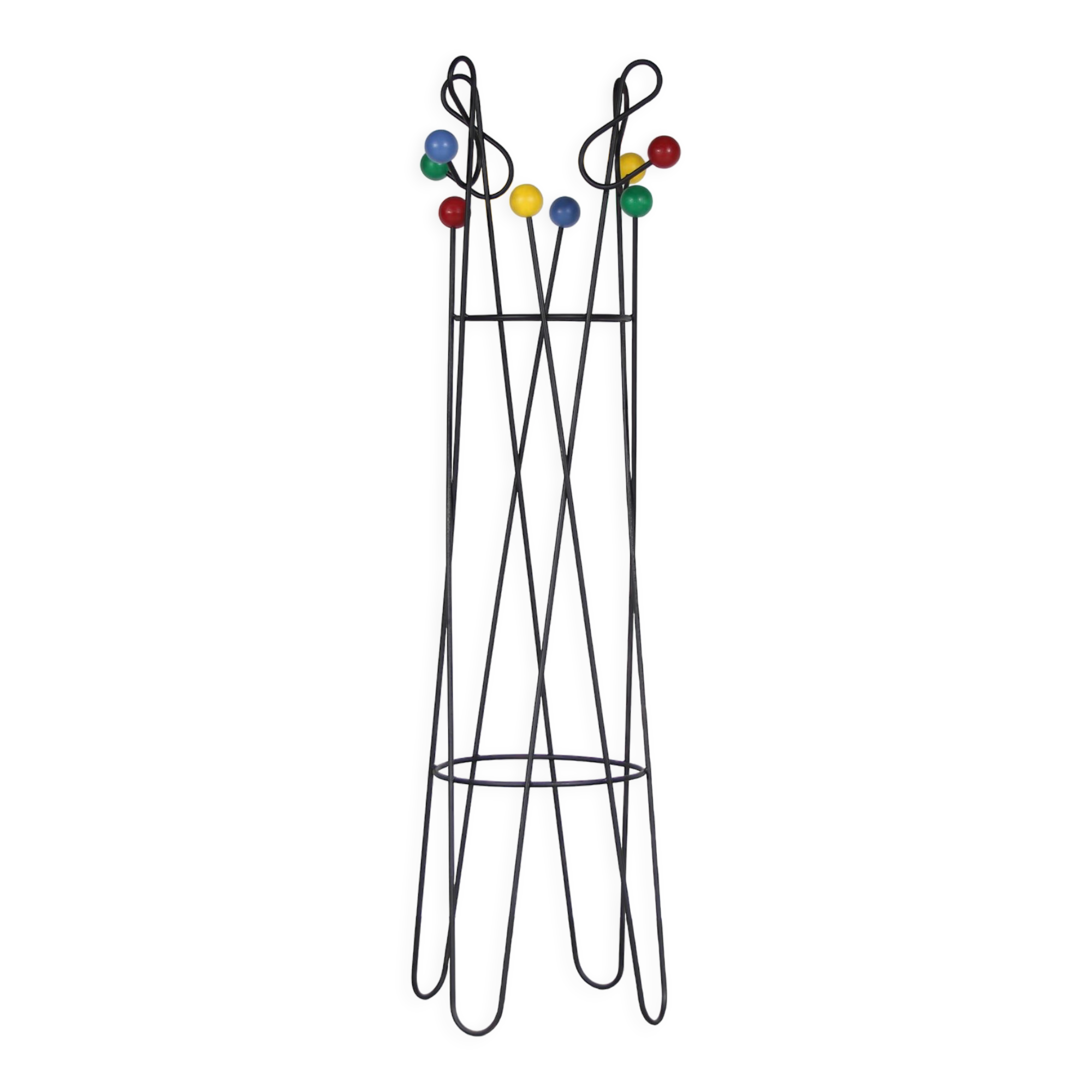 1950s “clé de sol” coat rack