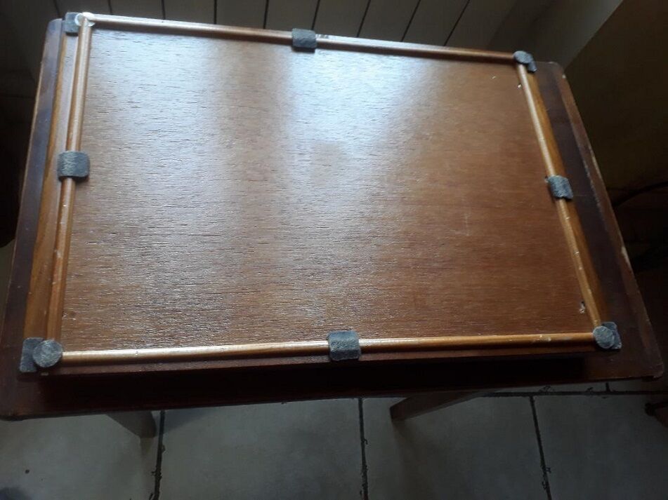 Wood marquetry serving tray