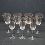 7 Fine Crystal Stemmed Wine or Water Glasses - Baccarat? / Saint Louis?