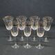7 Fine Crystal Stemmed Wine or Water Glasses - Baccarat? / Saint Louis?