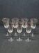 7 Fine Crystal Stemmed Wine or Water Glasses - Baccarat? / Saint Louis?