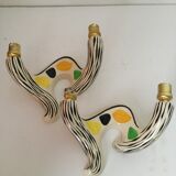 Wall light in vintage earthenware