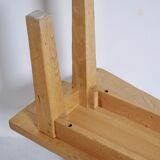 Pair of light oak benches