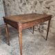 French antique writing desk in walnut, Louis XVI style, late 19th century, circa 1880–1900.